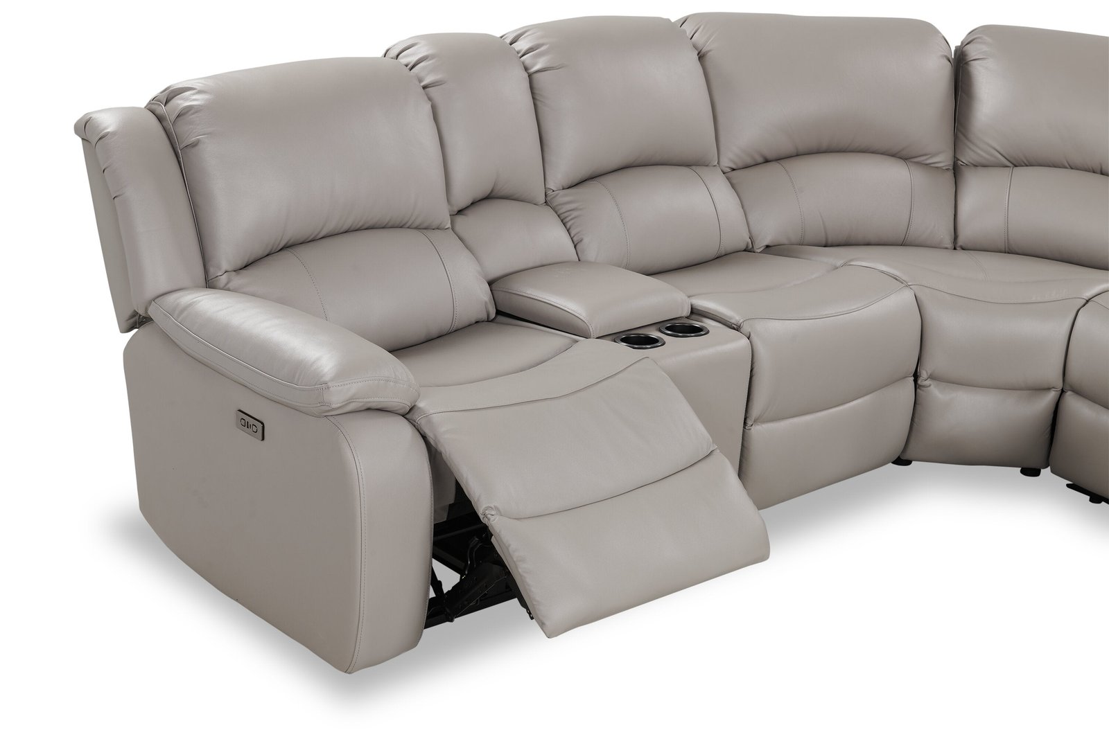 marcel-6-piece-genuine-leather-reclining-sectional-grey - Image 6